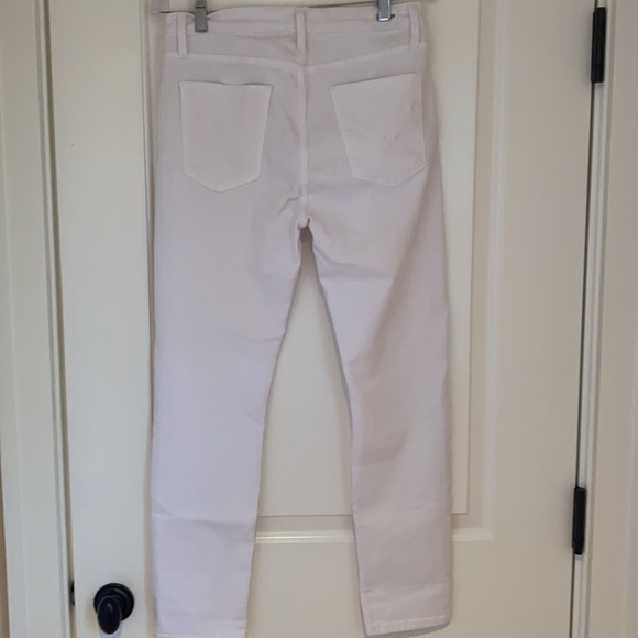 Hudson gold exposed zipper white skinnies size 29 - Picture 3 of 4